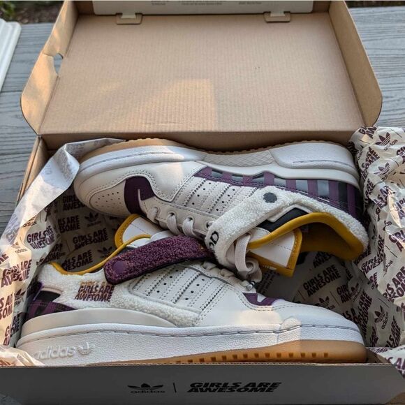 ADIDAS FORUM LOW GIRLS ARE AWESOME limited edition 2021 Womens 8 sneakers NEW - Picture 11 of 16